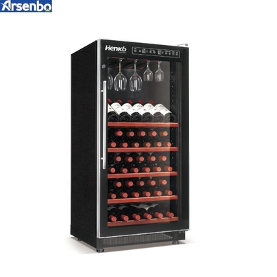 66-84 Bottles Red Wine Cooler Refrigerator Soundless Electric Powered