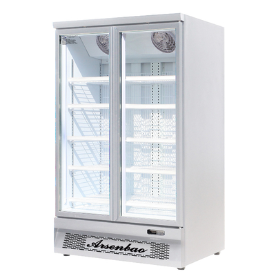 Double Door Commercial Restaurant Refrigerator 1350W Anti Collision