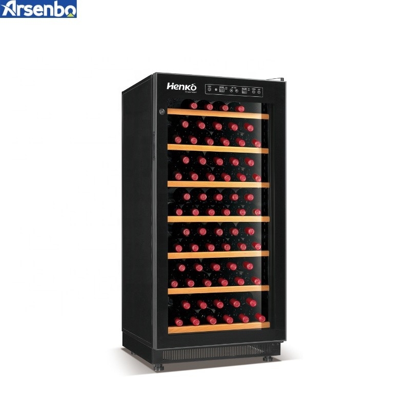 66-84 Bottles Red Wine Cooler Refrigerator Soundless Electric Powered