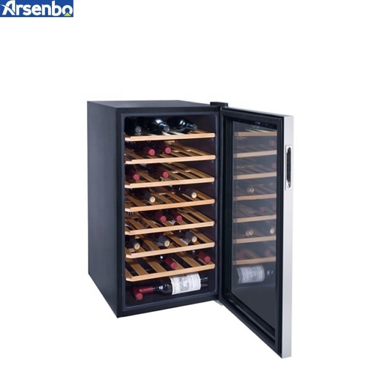 98L Hotel Freestanding Wine Refrigerator , Odorless Wine And Beverage Cooler