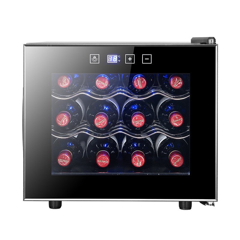 50W 220V Small Wine Cooler Refrigerator 12 Bottle For Hotel Car