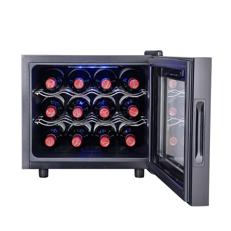 50W 220V Small Wine Cooler Refrigerator 12 Bottle For Hotel Car