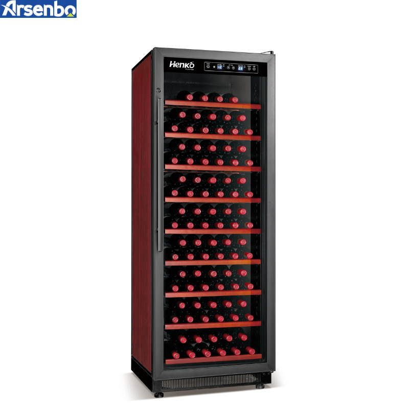 Soundless 160W Wine Cooler Refrigerator Single Zone Freestanding