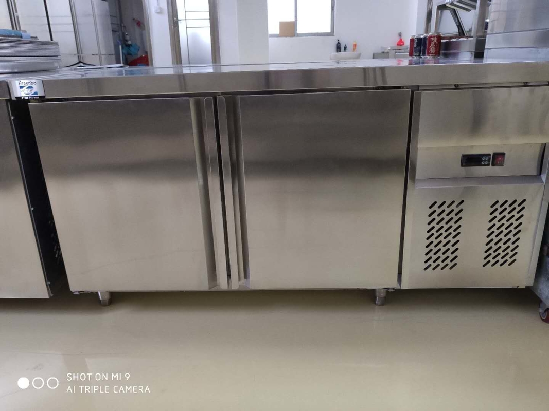 220V 50HZ Commercial Restaurant Refrigerator Undercounter Stainless Steel